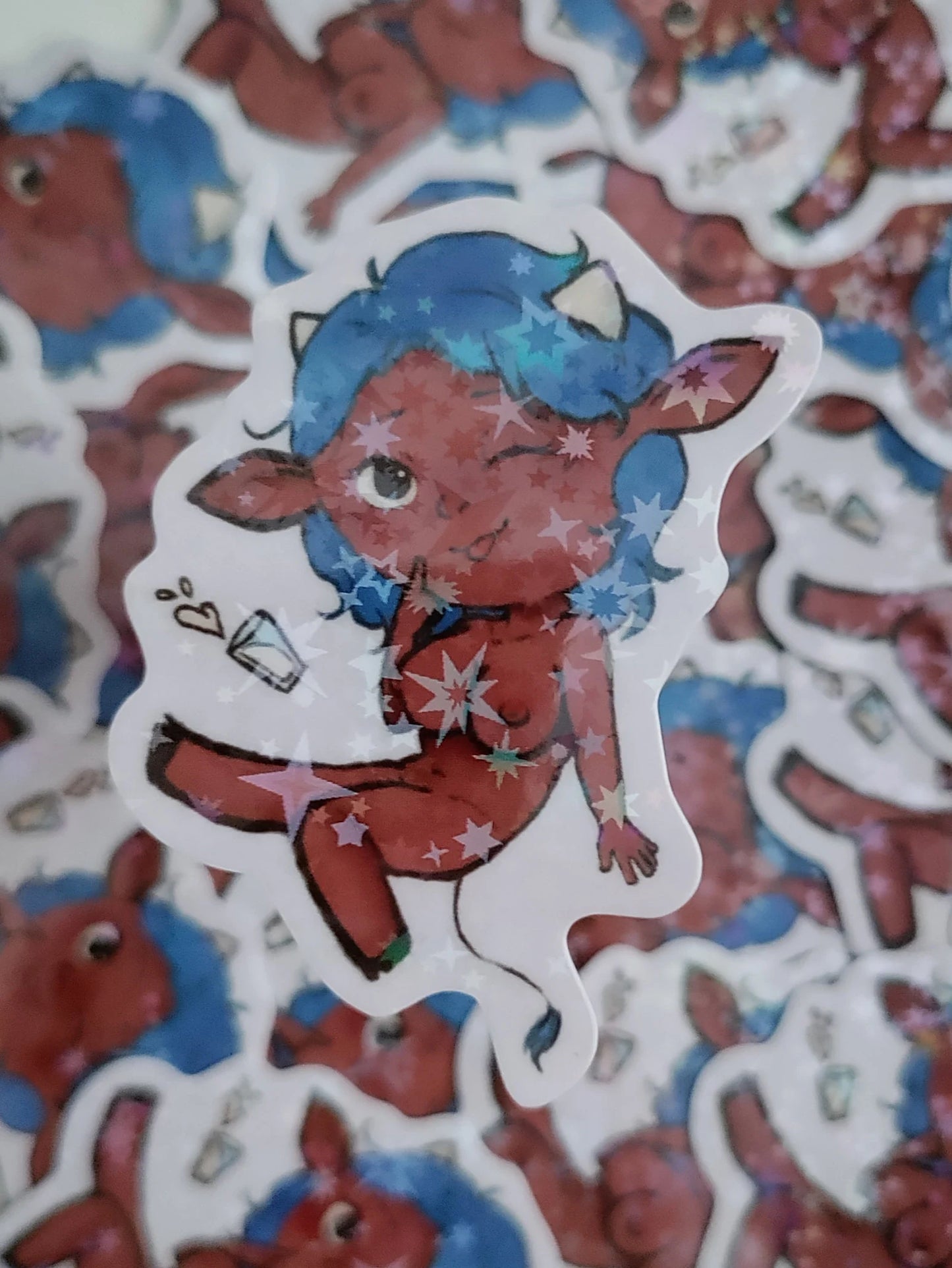 Carrie the cow sticker pack
